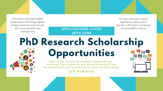 NHMRC CRE –CP-ACHIEVE PhD Research Scholarship Opportunities