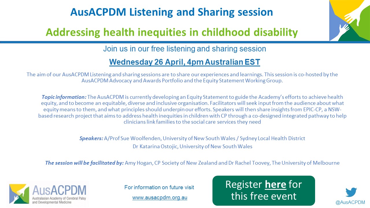 AusACPDM Listening and Sharing session: 26th April 2023