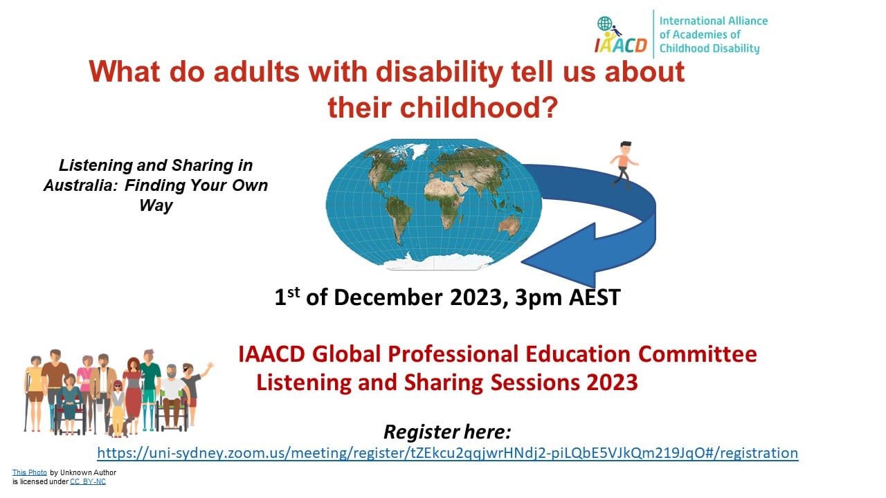 Global Listening and Sharing sessions on International Day of Person with Disability